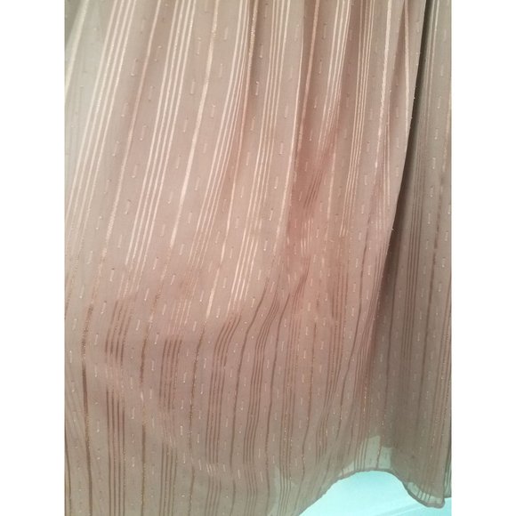 Arula Pink Chiffon Midi Dress, Sz C (3x) - Picture 5 of 10